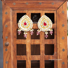 Pearl Pachi Kundan Studs