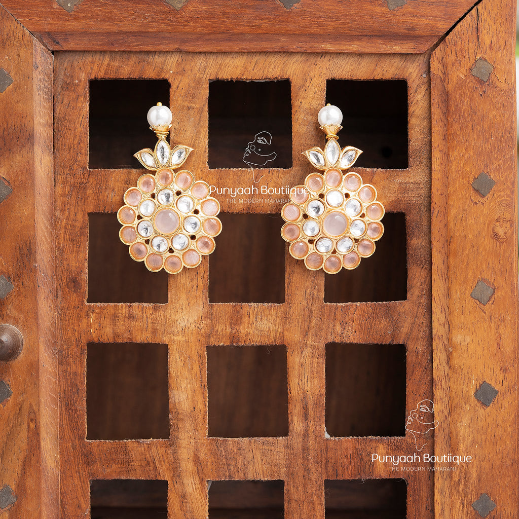 Pearl Uncut Kundan Earring