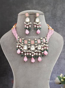 Pink Uncut Kundan Choker