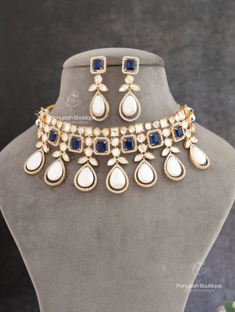 Back Foiling Kundan Choker