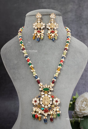 Navrathan Long Necklace