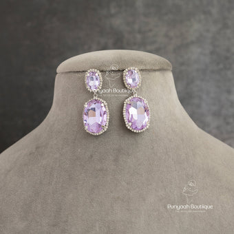 Crystal Doublet Earring