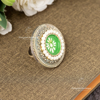 Green Doublet Ring