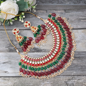 Grand Ruby Green Necklace