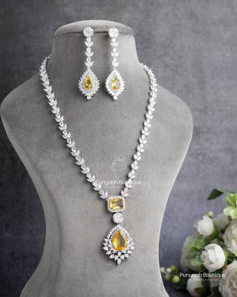 Doublet American Diamond Necklace