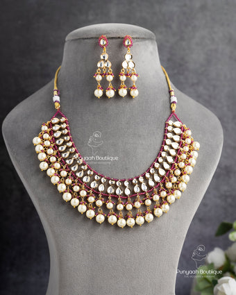 Foiling Kundan Necklace