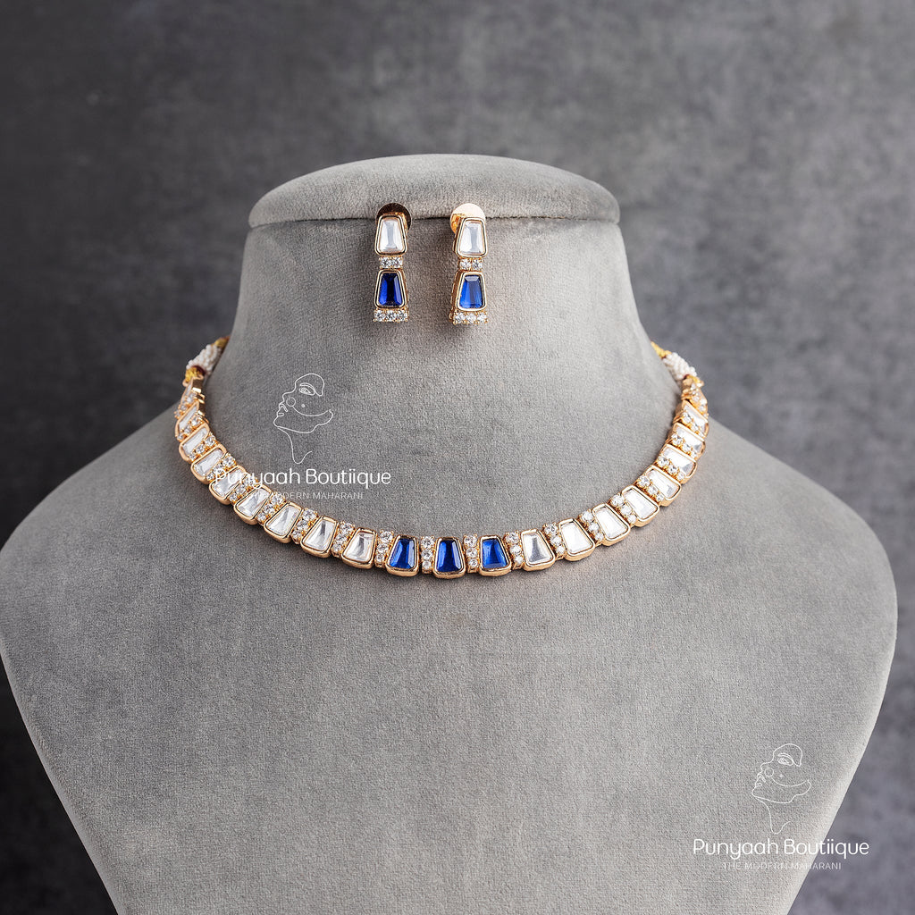 Back Foliled Uncut Kundan Necklace