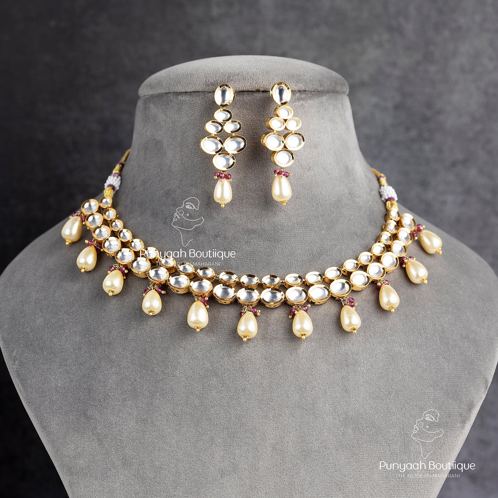 Uncut Kundan Pearl Necklace