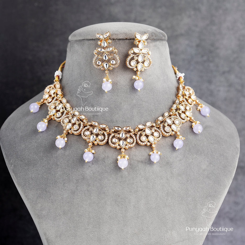 Sterling Kundan Necklace